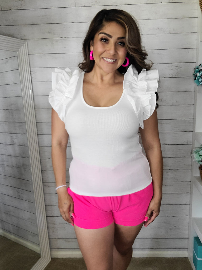 White Cha Cha Top