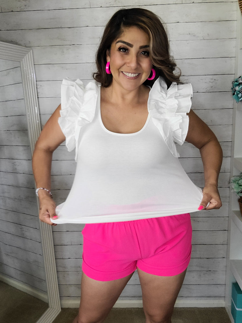 White Cha Cha Top