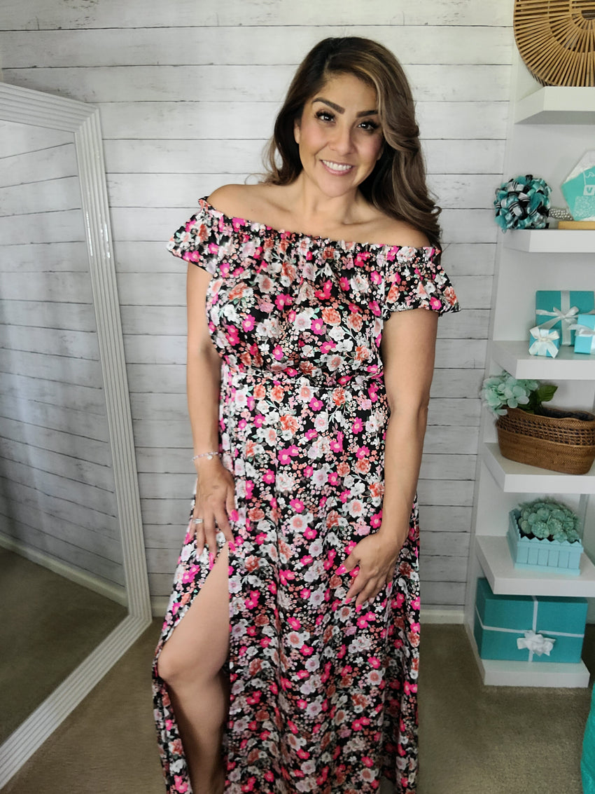 Flower Barbie Maxi Dress