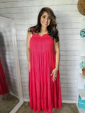 Red Tierd Maxi Dress