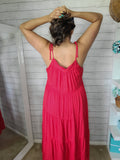 Red Tierd Maxi Dress