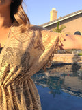 Tan Lace Beach Cover Up