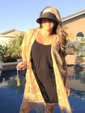 Tan Lace Beach Cover Up