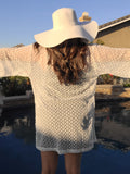 White Crochet Swim Suit Cover Up