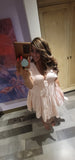 Soft Pink Tiered Ruffle Mini Dress