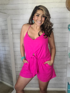 Fuchsia Romper