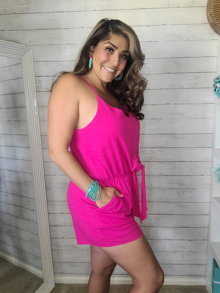 Fuchsia Romper