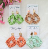 Wicker Summer Earrings