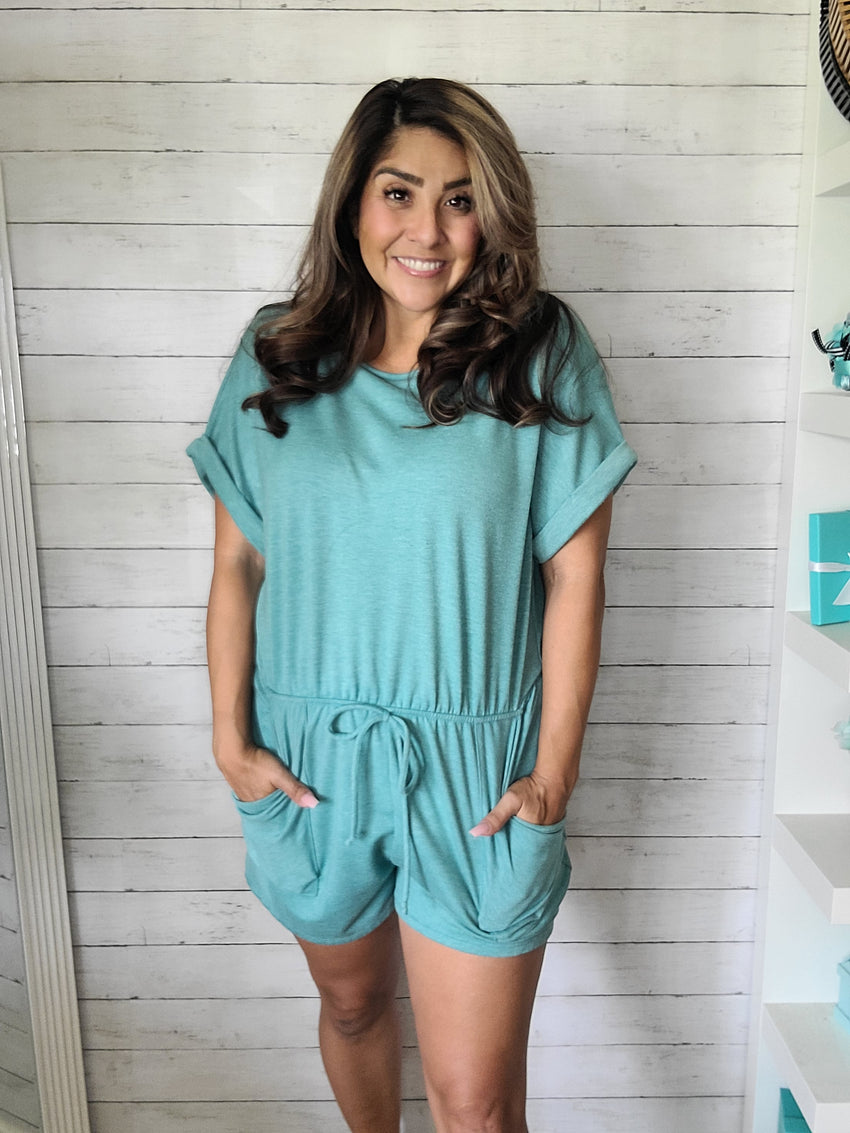 Jade Cozy Romper