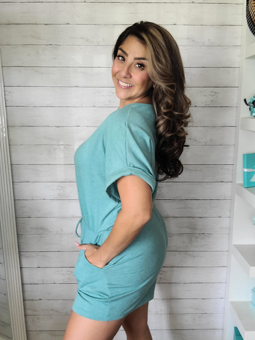 Jade Cozy Romper
