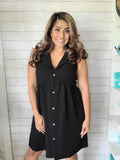 Black Collar Dress