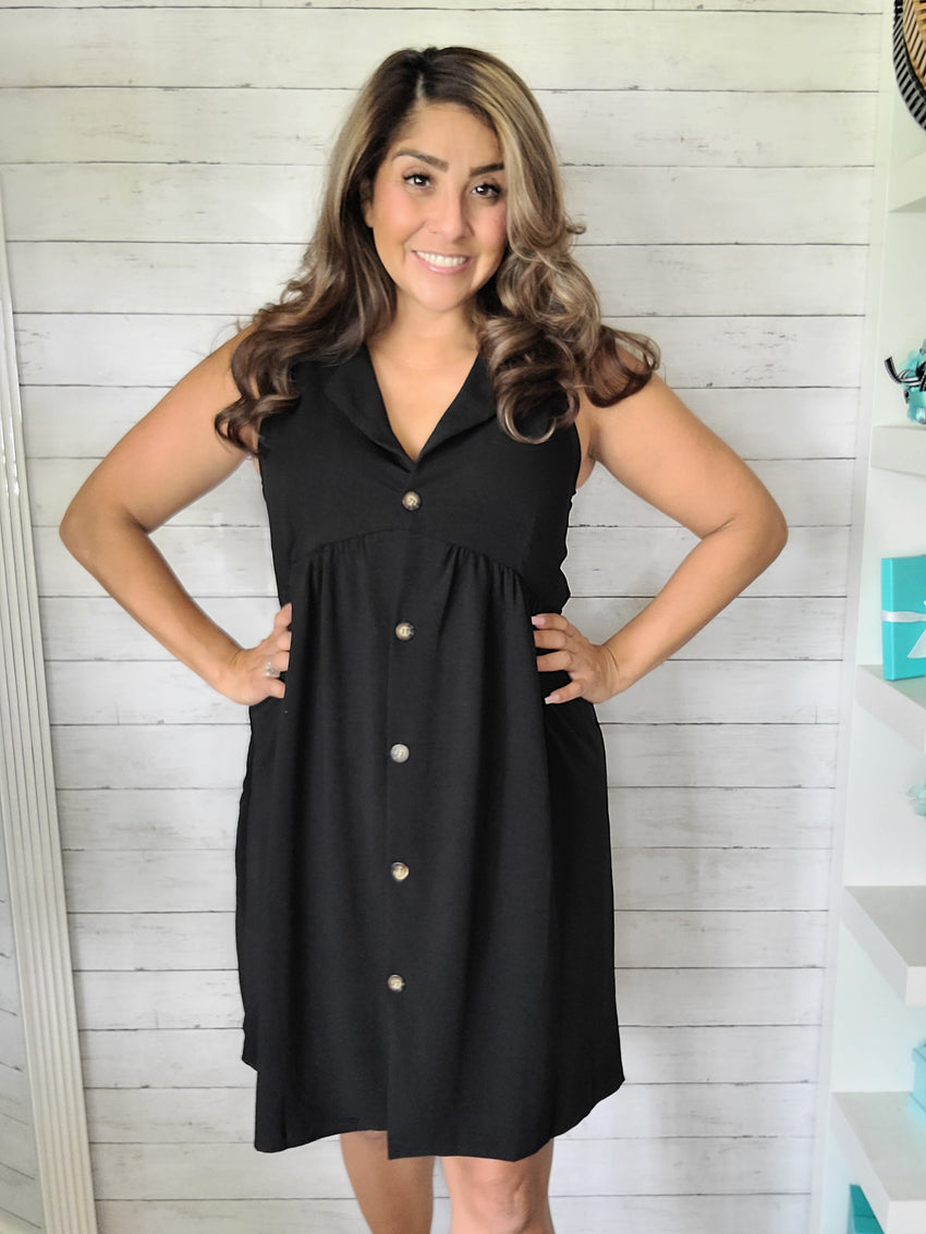 Black Collar Dress