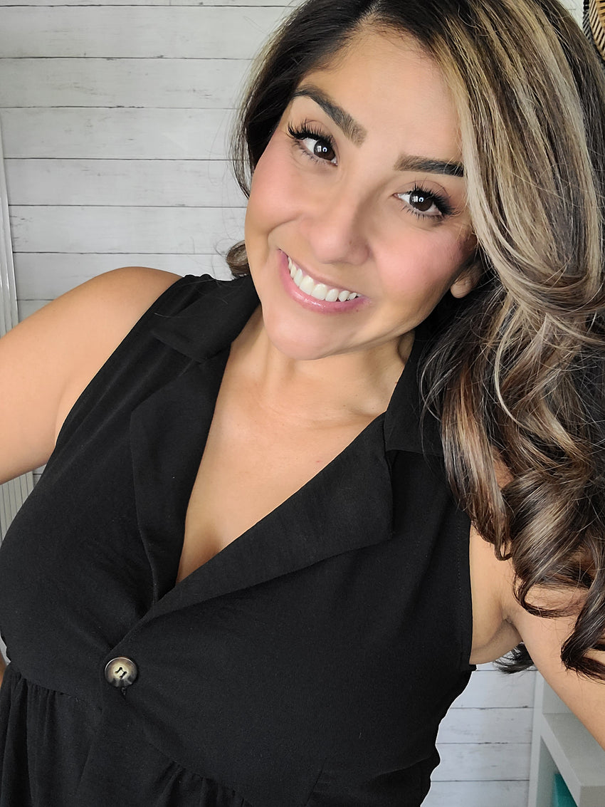Black Collar Dress