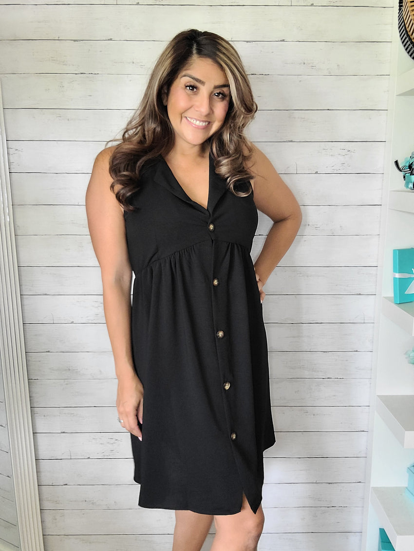 Black Collar Dress