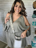 Olive Long Sleeve Romper