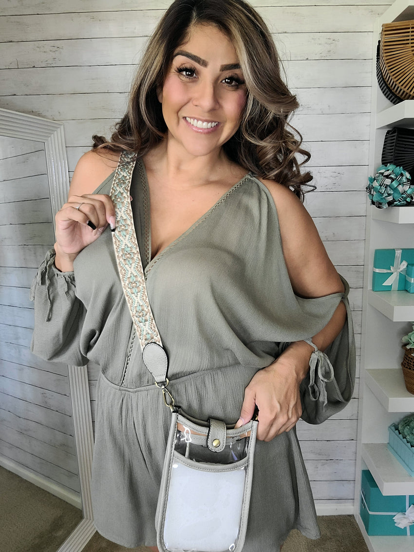 Olive Long Sleeve Romper