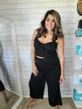 Night Out Crop and Pant Set