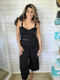 Night Out Crop and Pant Set