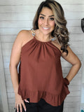 Chain Link Top Brown