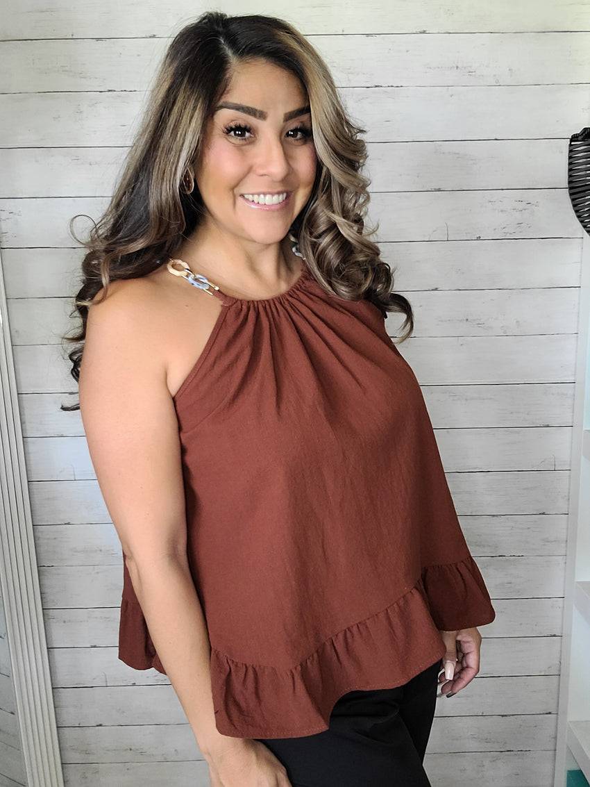 Chain Link Top Brown