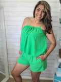 Green Valley Tank and Shorts Set