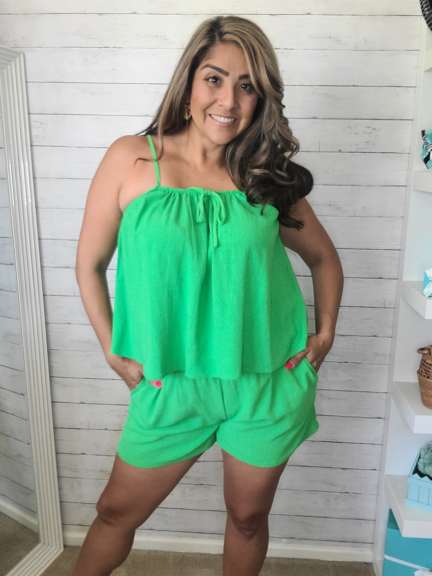 Green Valley Tank and Shorts Set
