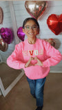 Kids Love Patch Letters Sweater