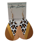 Tear Drop Cheetah Earrings