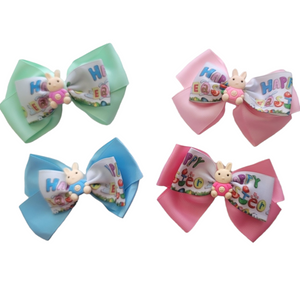 Single Easter Printed Bow