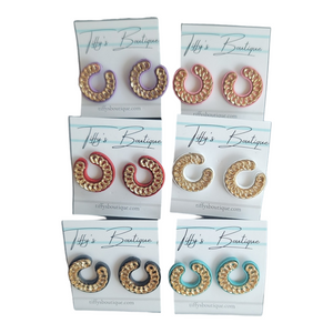 Lucky Horseshoe Stud Earrings