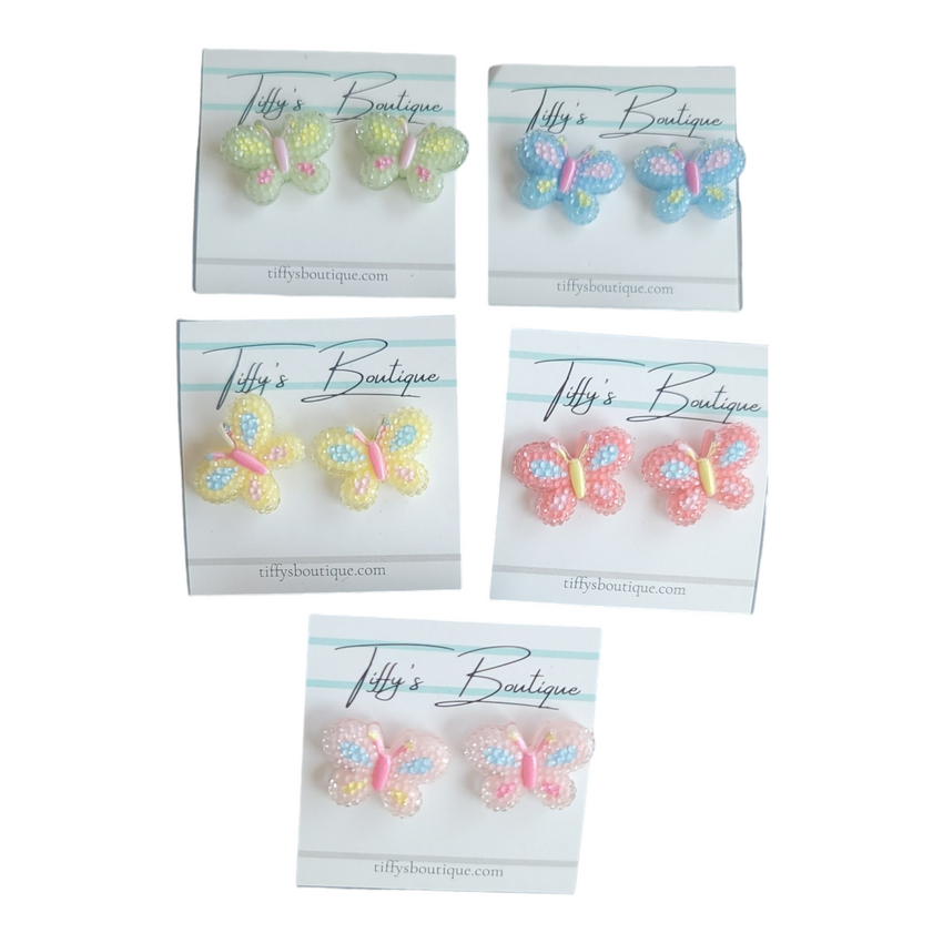 Spring Butterfly Stud Earrings