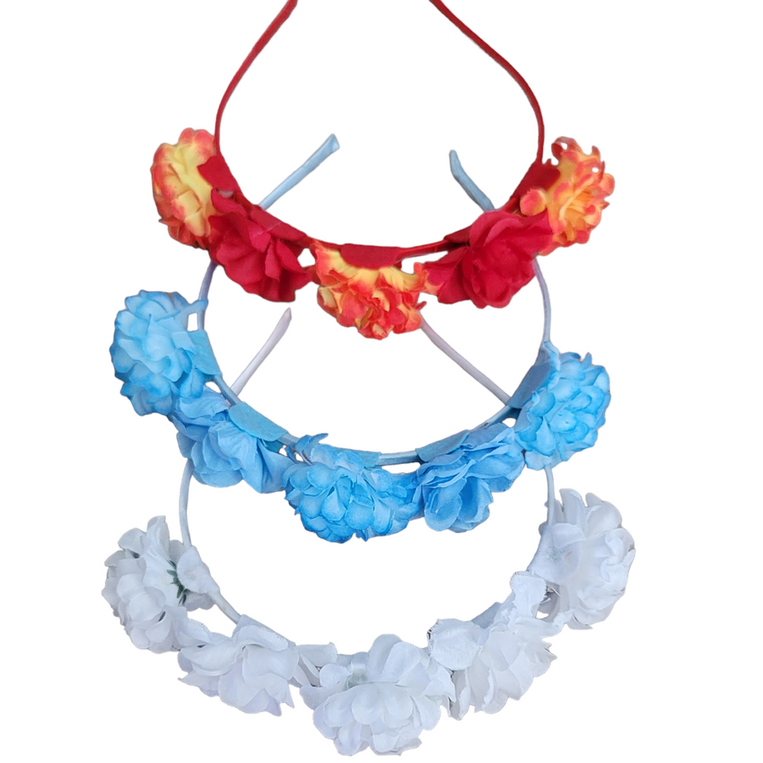 Multi Flower Headband for Girls