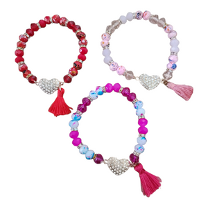 Heart Tassel Bracelet
