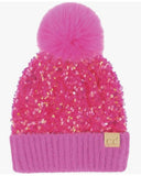 CC Sequin Pom Benie Kids