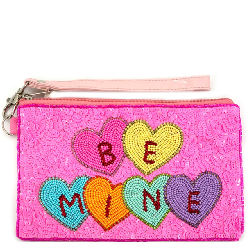 Be Mine Seed Bead Clutch