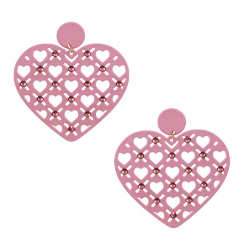 XOXO Heart Earrings