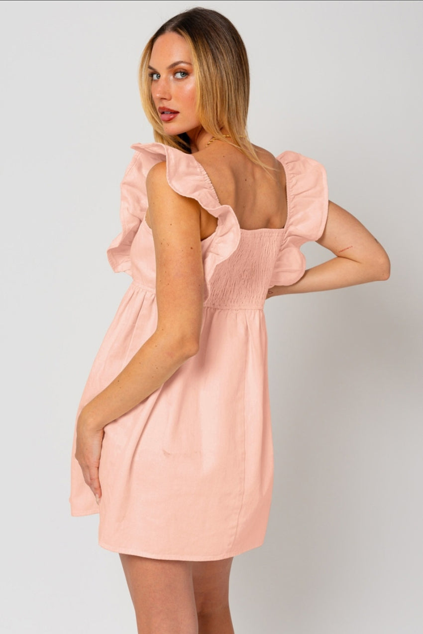 Pink Jean Dress
