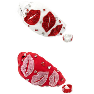 Seed Bead Kissy Headband