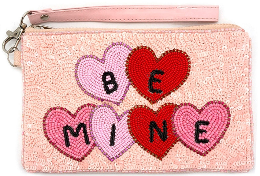 Be Mine Seed Bead Clutch