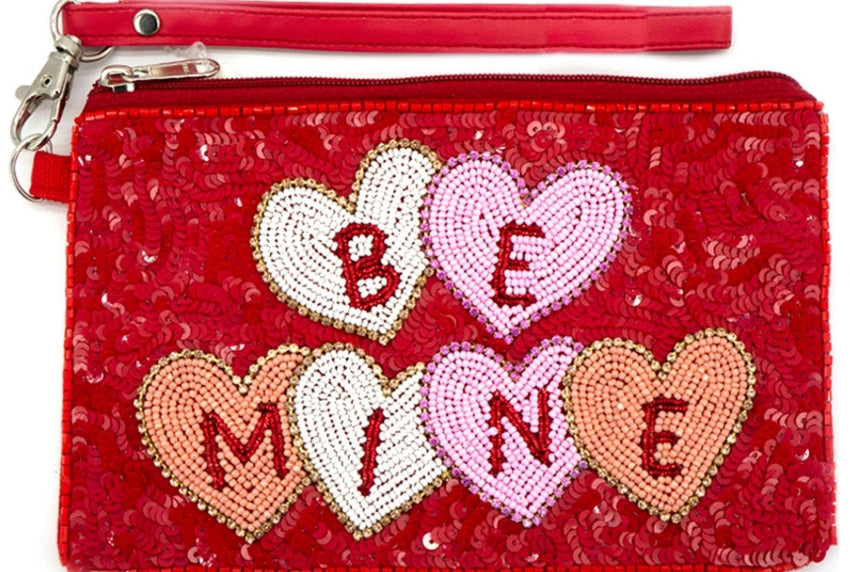 Be Mine Seed Bead Clutch