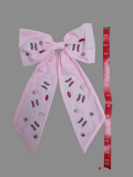 Large Fabric Baseball Hair Bow