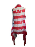Sheer Stars and Stripes Kimono