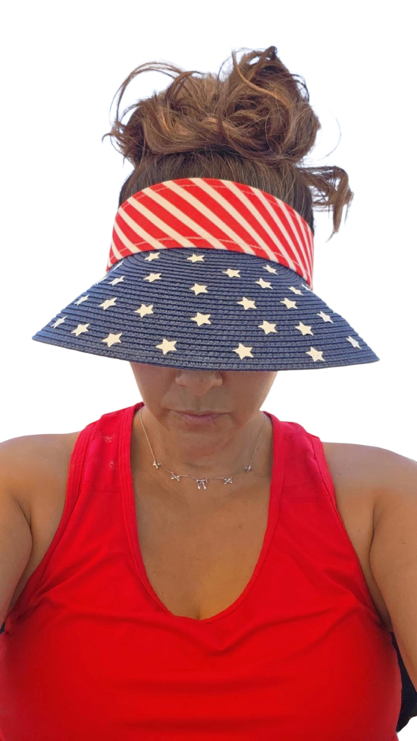 USA Roll Up Visor
