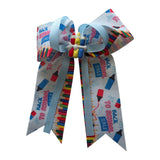 Large Back to School Ribbon Bows
