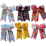 Large Back to School Ribbon Bows