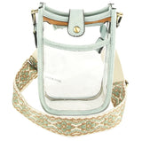Clear Crossbody Bags with Designer Strap
