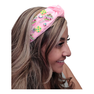 Beaded Pickle Ball and Paddles Headband