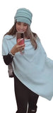 Chic Stylish Chenille Solid Color Poncho