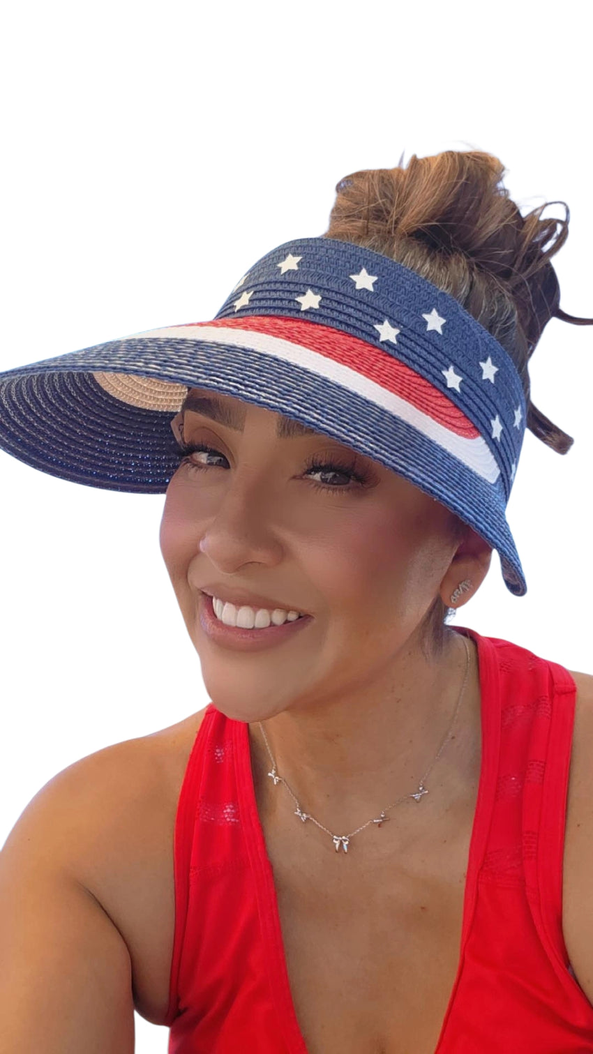 USA Roll Up Visor