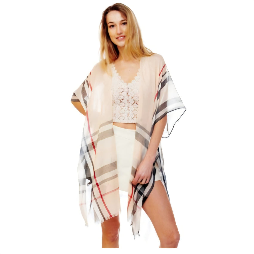 Fall Plaid Kimono